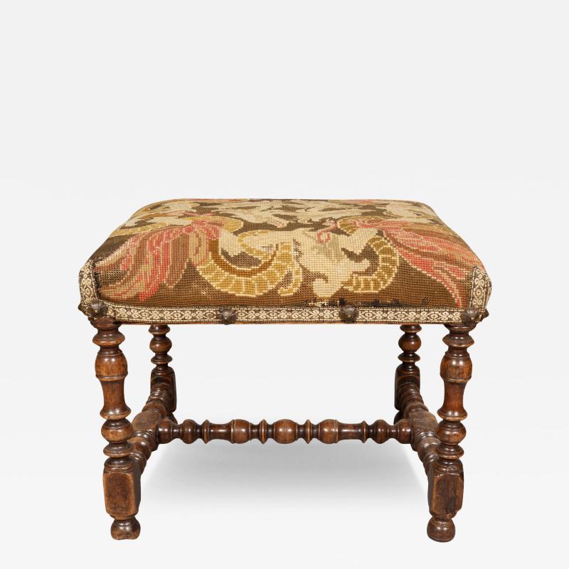 Flemish Baroque Walnut Bench