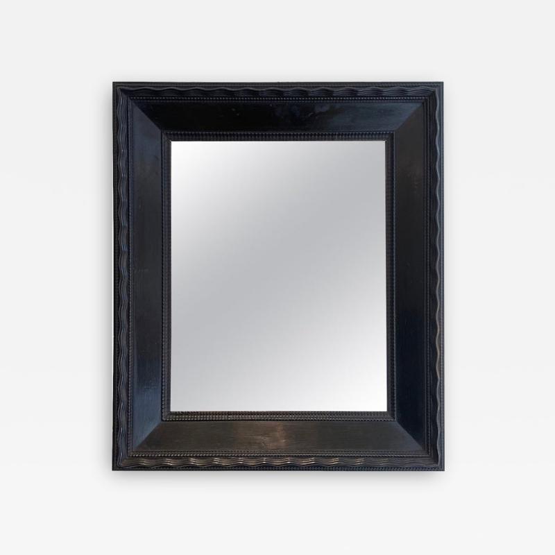 Flemish Ebonised Ripple Frame Mirror