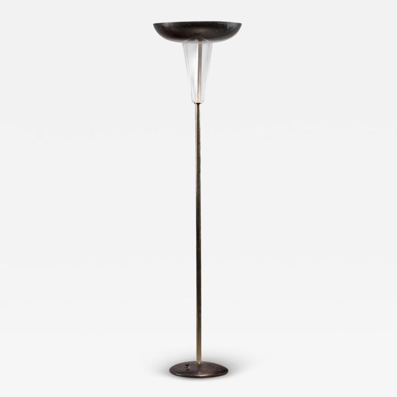 Floor lamp with plexiglass shade