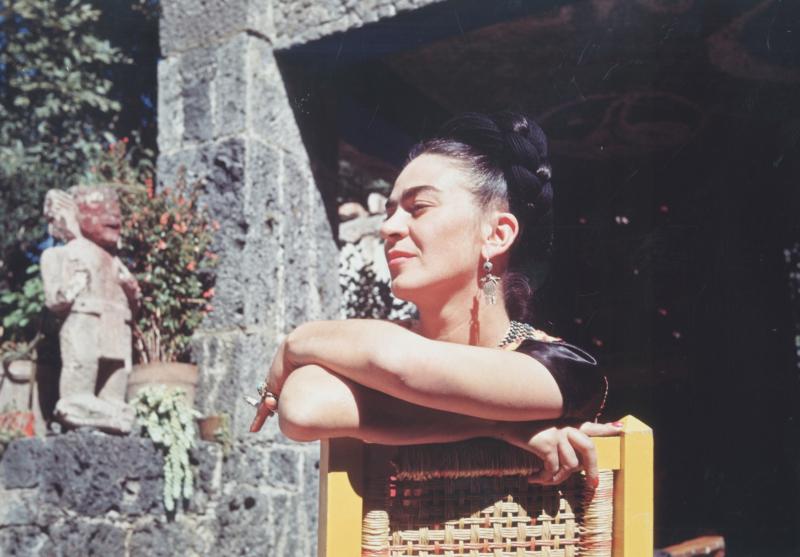 Florence Arquin Frida Seated in Her Garden