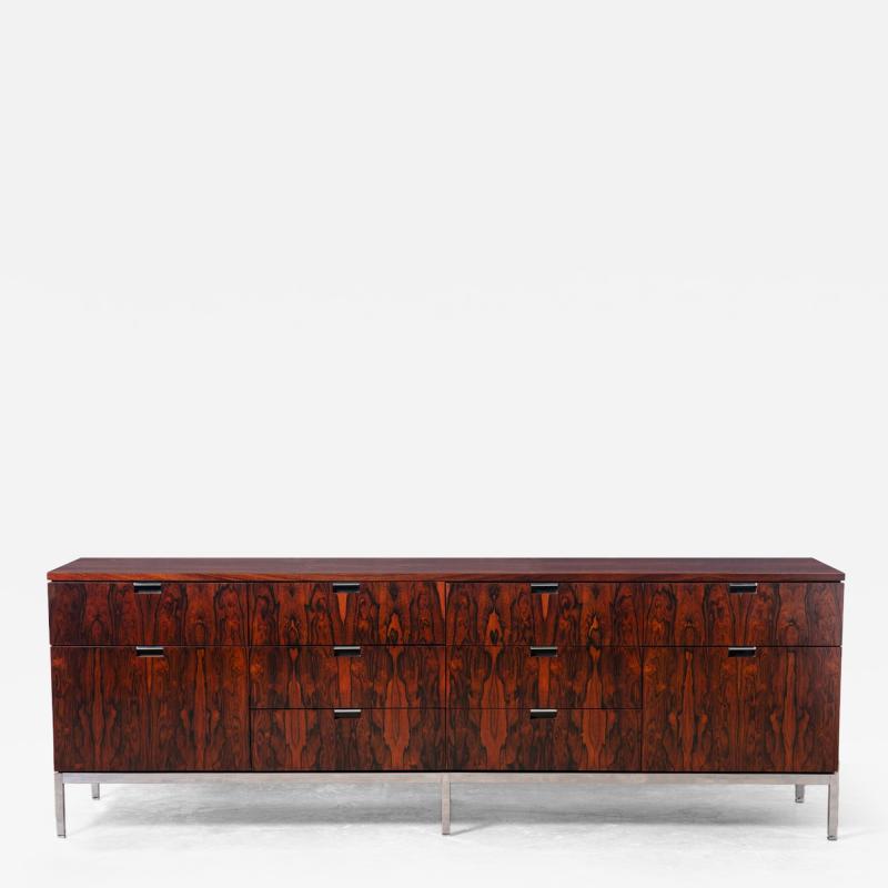 Florence Knoll 1960s Florence Knoll Brazilian Rosewood Ten Drawer Credenza