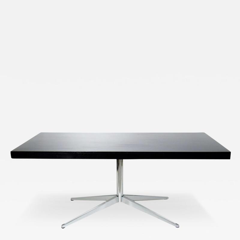 Florence Knoll Double Sided Desk in Black Lacquered by Florence Knoll 1960s