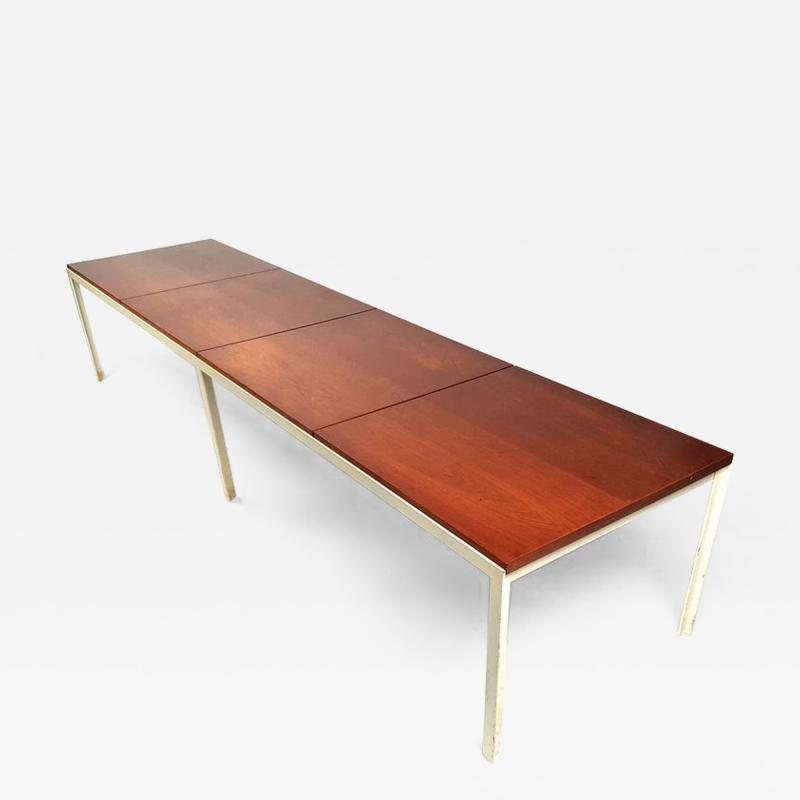 Florence Knoll Florence Knoll Architectural Table Bench in Walnut for Knoll
