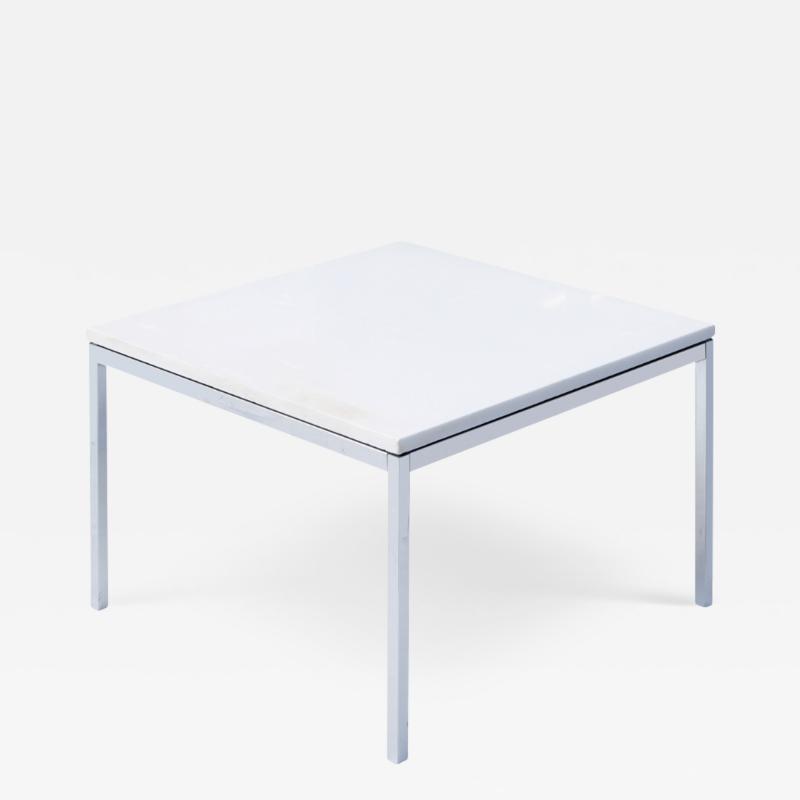 Florence Knoll Florence Knoll Coffee Side Table with White Marble Top