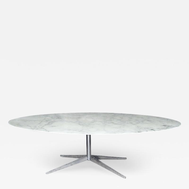 Florence Knoll Florence Knoll Marble Oval Dining Table or Desk