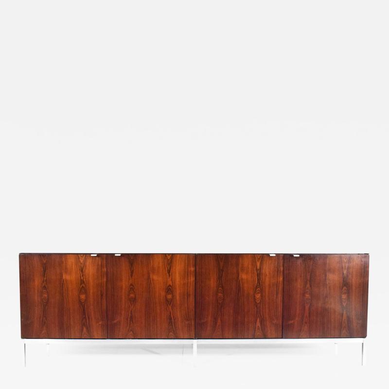 Florence Knoll Florence Knoll Rosewood Credenza with Calacatta Marble Top
