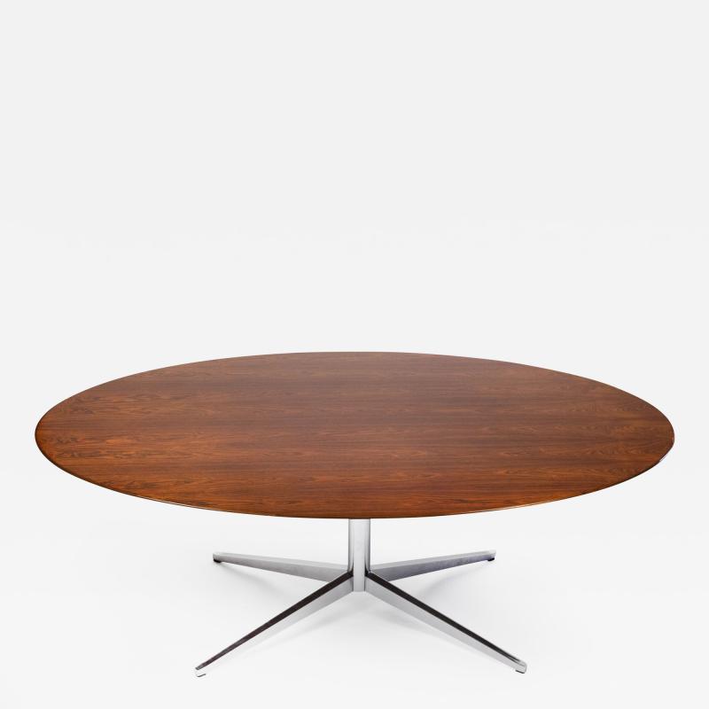 Florence Knoll Florence Knoll Table Desk in Exotic Brazilian Rosewood for Knoll International