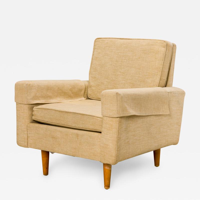 Florence Knoll Florence Knoll for Knoll International AmericanBeige FabricLounge Armchair