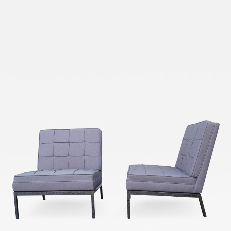 Florence Knoll Pair of Armless Lounge Chairs by Florence Knoll for Knoll