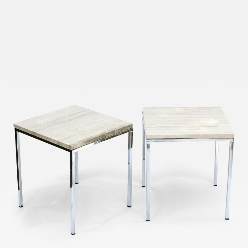 Florence Knoll Pair of Original Florence Knoll Square Side Tables 1960 Italy