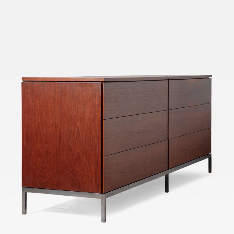 Florence Knoll Six Drawer Double Dresser by Florence Knoll