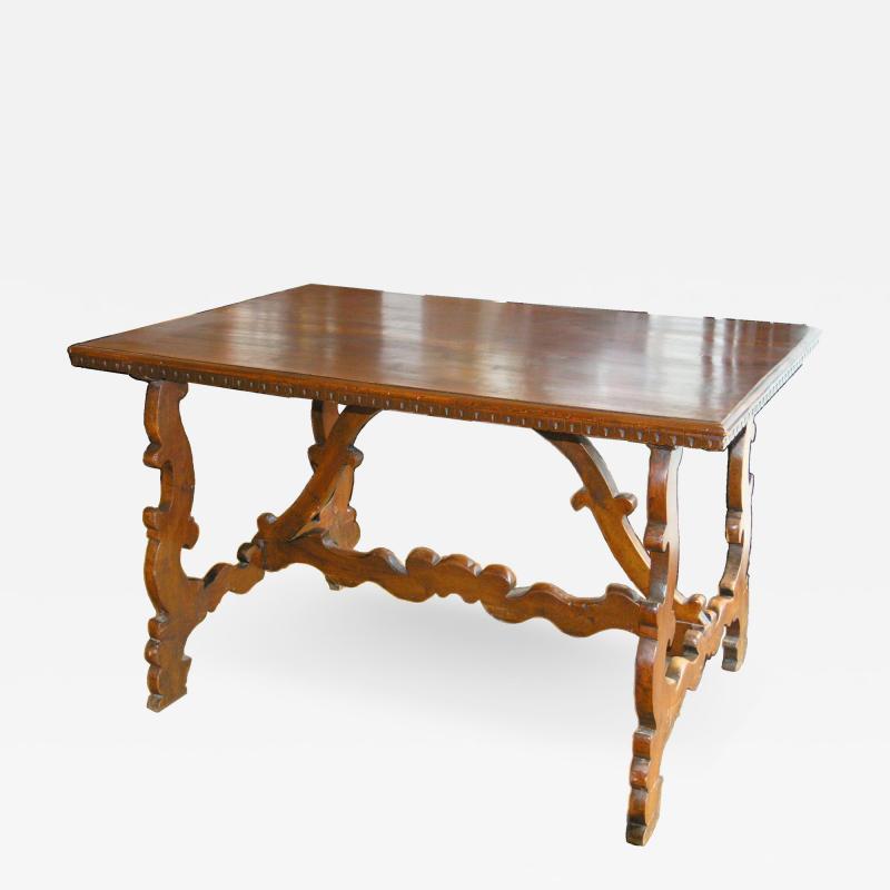 Florentine Walnut Trestle Table