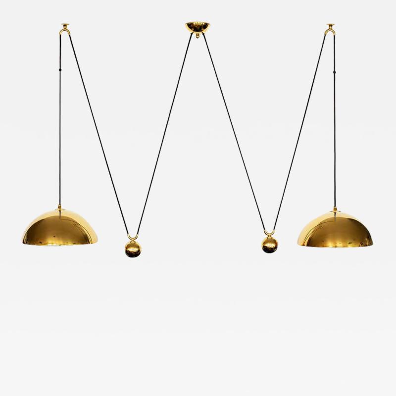 Florian Schulz FLORIAN SCHULZ ATTRIBUTED DOUBLE DOME COUNTERBALANCE PENDANT