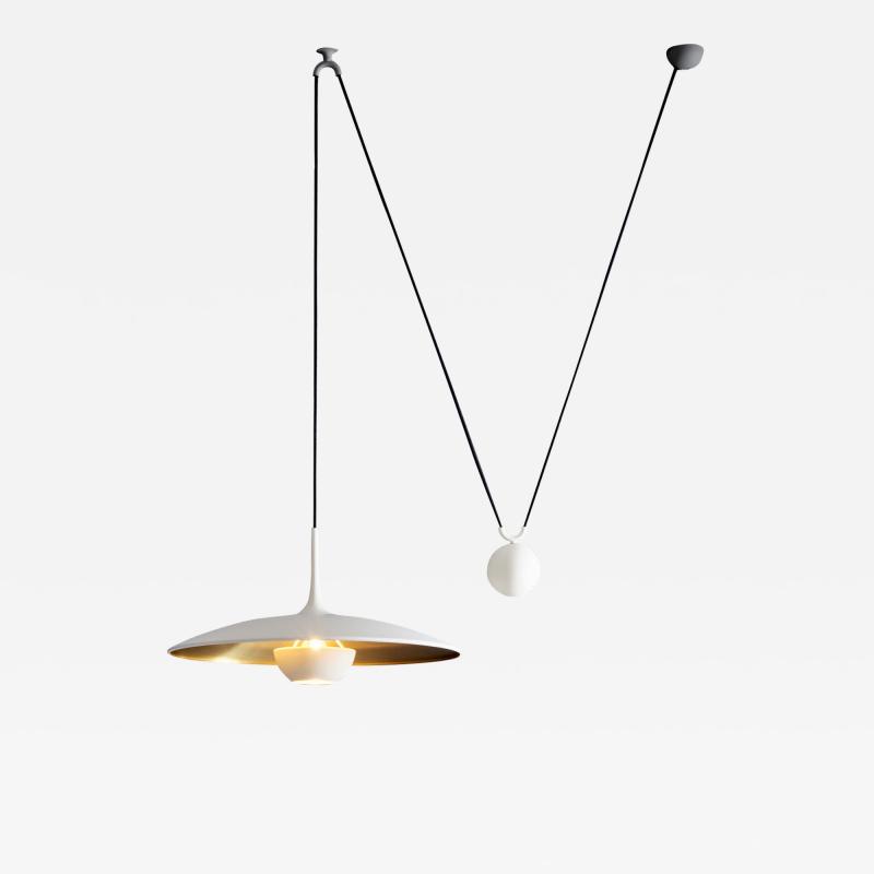 Florian Schulz Florian Schulz Onos 55 in Brass and Flat white with Side Counterweight