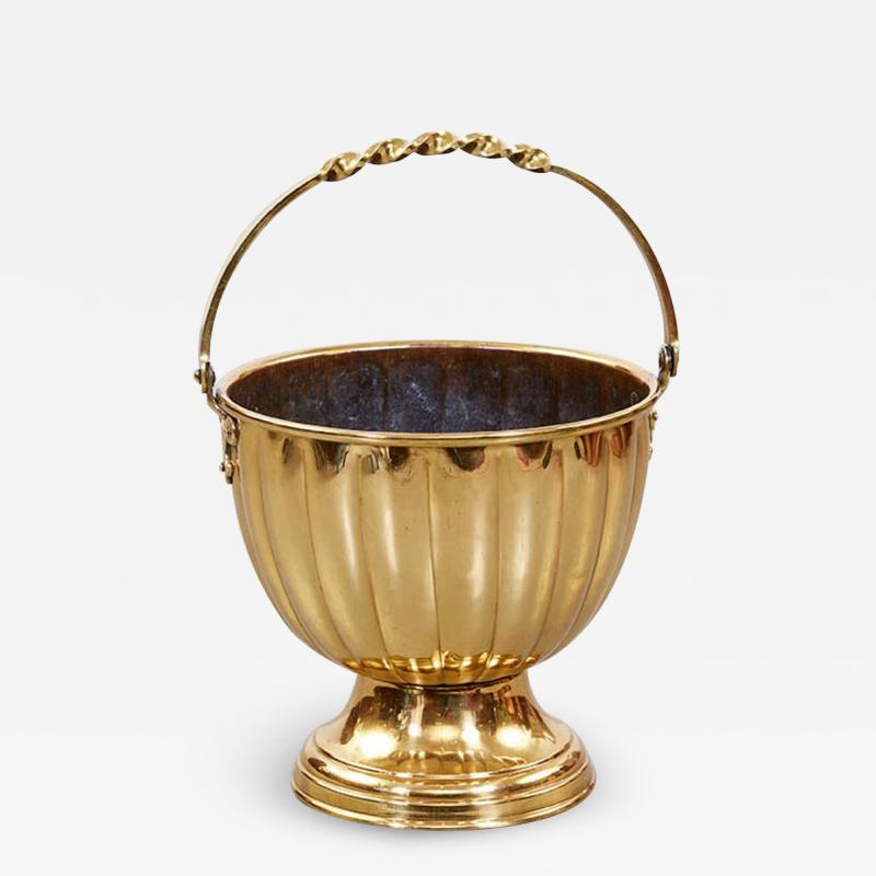 Fluted Brass Champagne Bucket