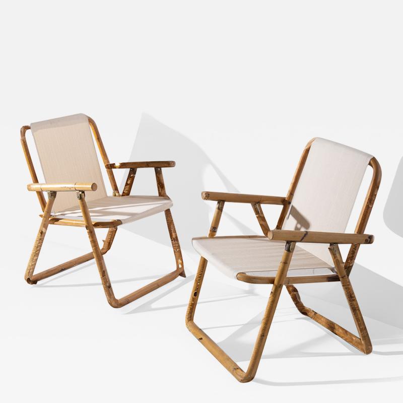 Foldable chairs in bamboo yuta