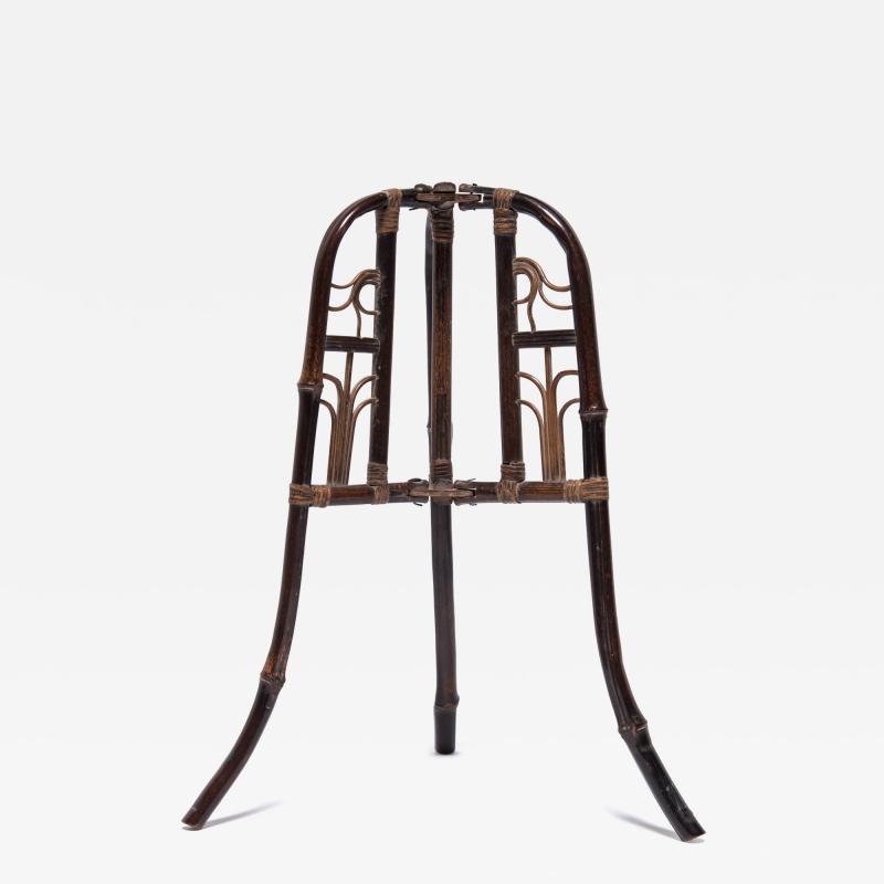 Folding Bamboo Hat Stand