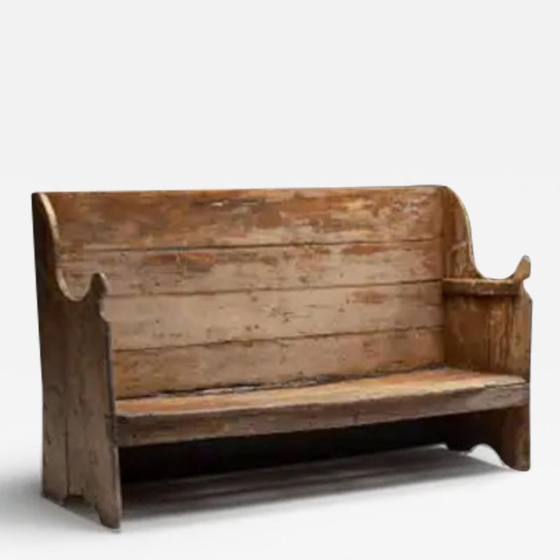 Folk Art Pyrenean Bench France 19th Century