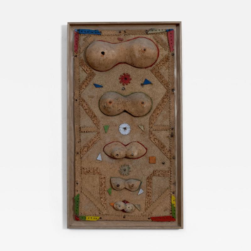 Folk art cork artwork 