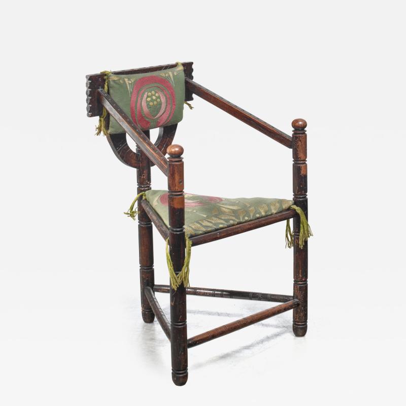 Folk art monk chair