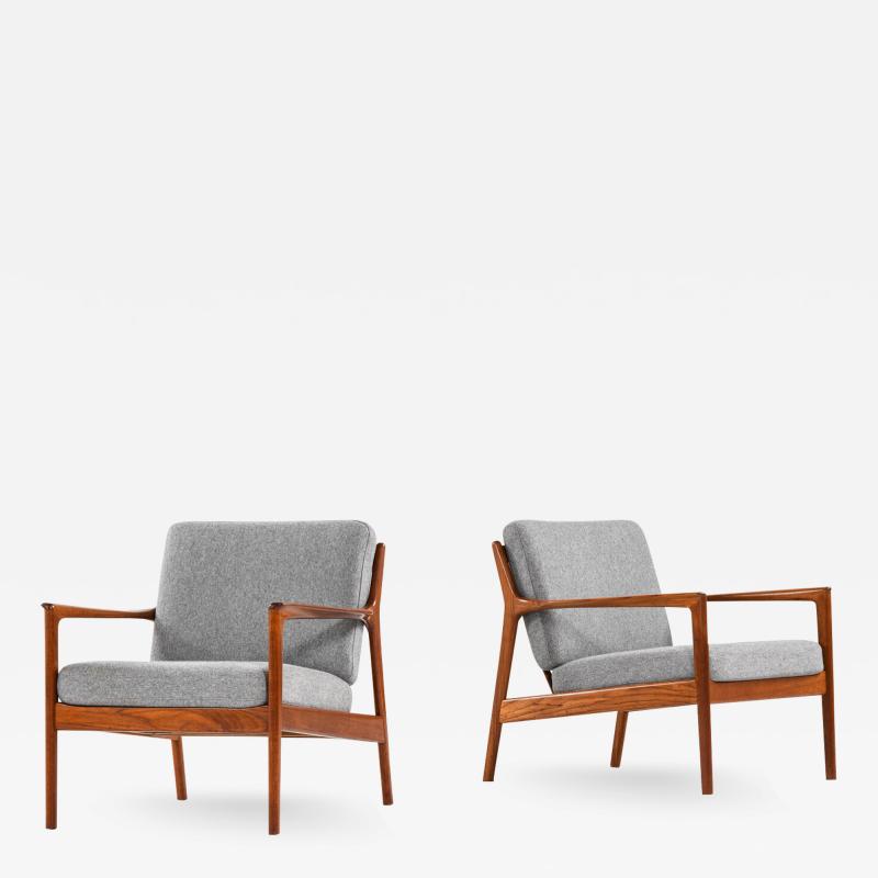Folke Ohlsson Easy Chairs Model USA 75 Produced by Dux