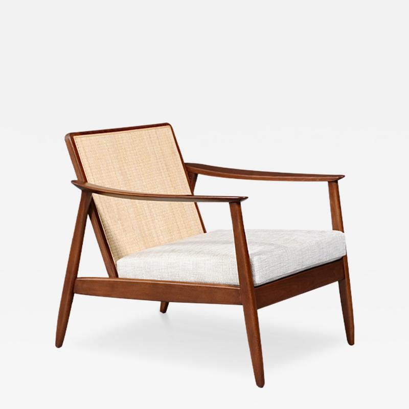 Folke Ohlsson Folke Ohlsson Cane Tweed Lounge Chair for Dux