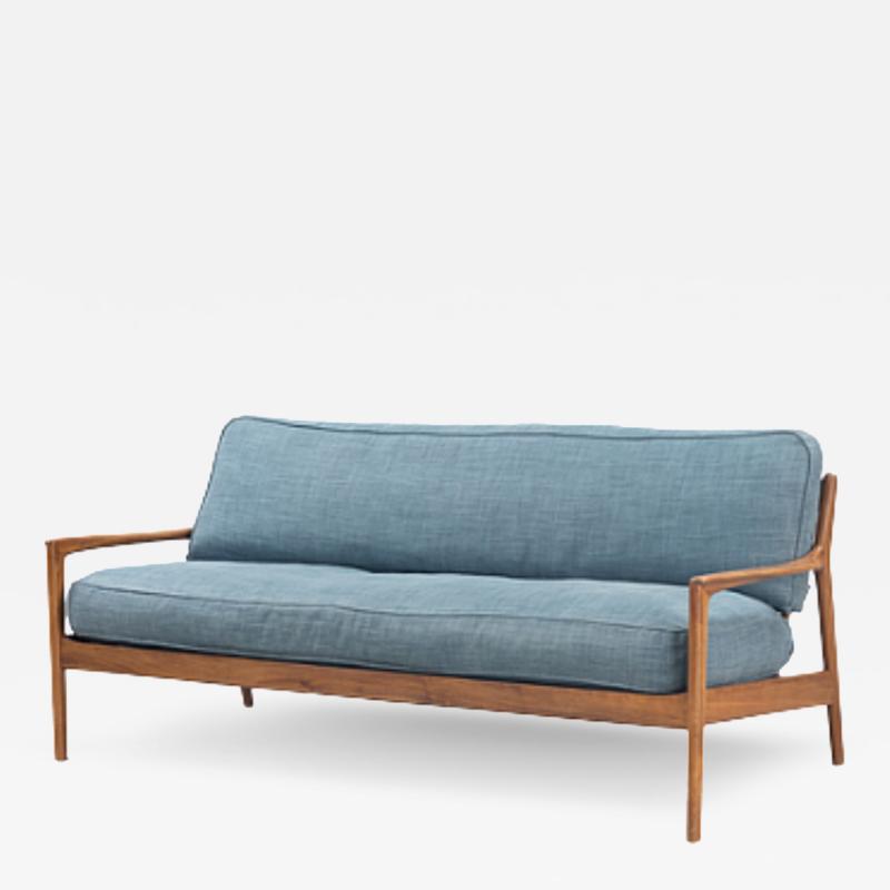 Folke Ohlsson Folke Ohlsson teak 3 seat sofa for DUX 1960s