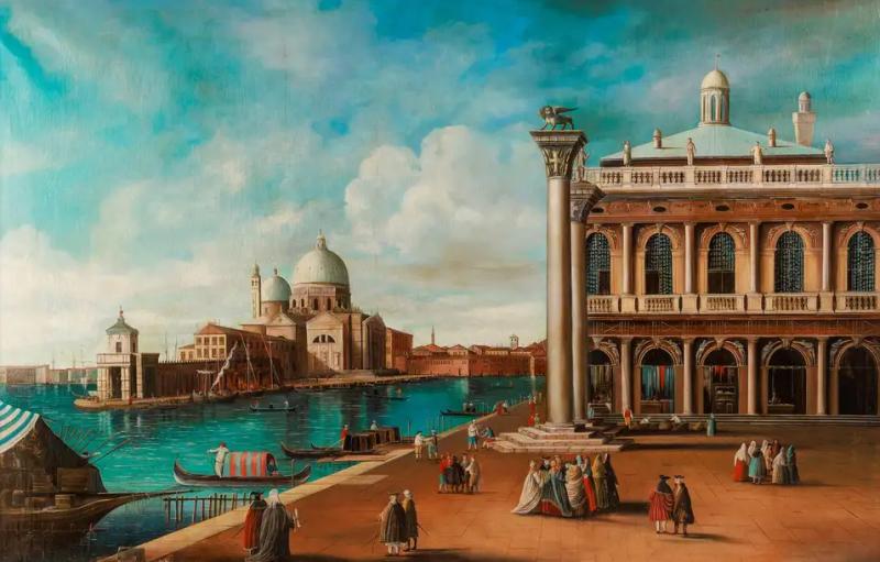 Follower of Giovanni Antonio Canal Called Canaletto A Monumental Painting