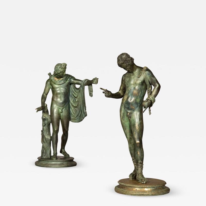 Fonderia Sommer Pair of Grand Tour Bronze Figures of Apollo and Dionysus
