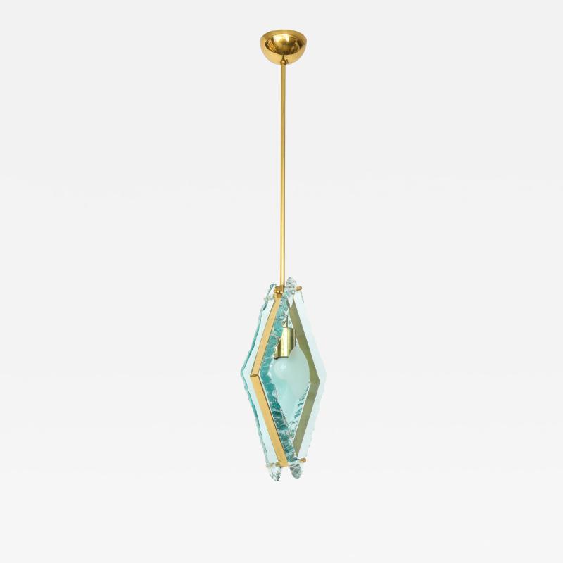 Fontana Arte 1980s pendant in the style of Max Ingrand for Fontana Arte