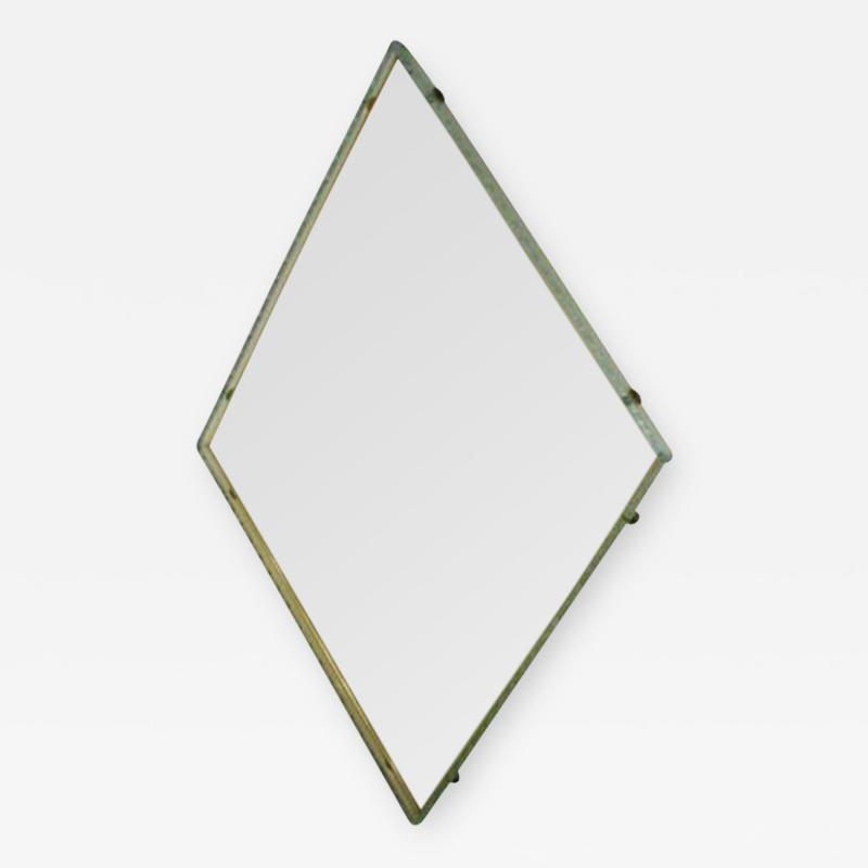 Fontana Arte A Diamond Shaped Wall Mirror by Fontana Arte