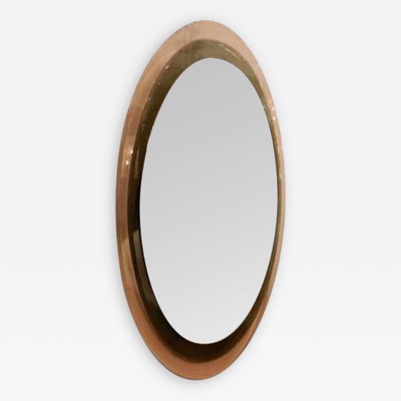 Fontana Arte A Multi Level Oval Wall Mirror by Fontana Arte