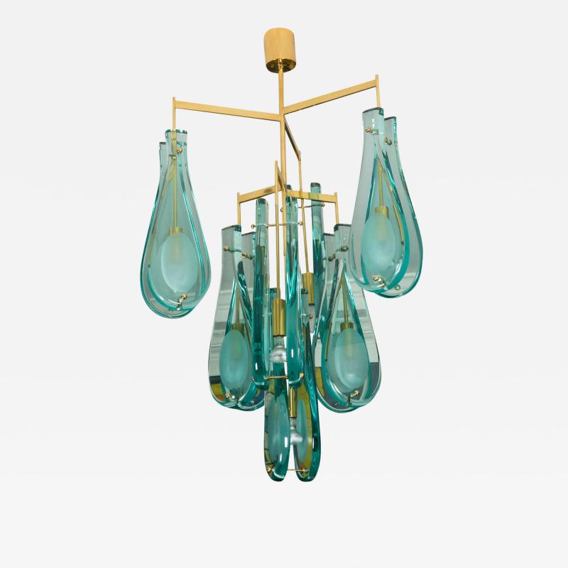 Fontana Arte Chandelier in the style of Fontana Arte