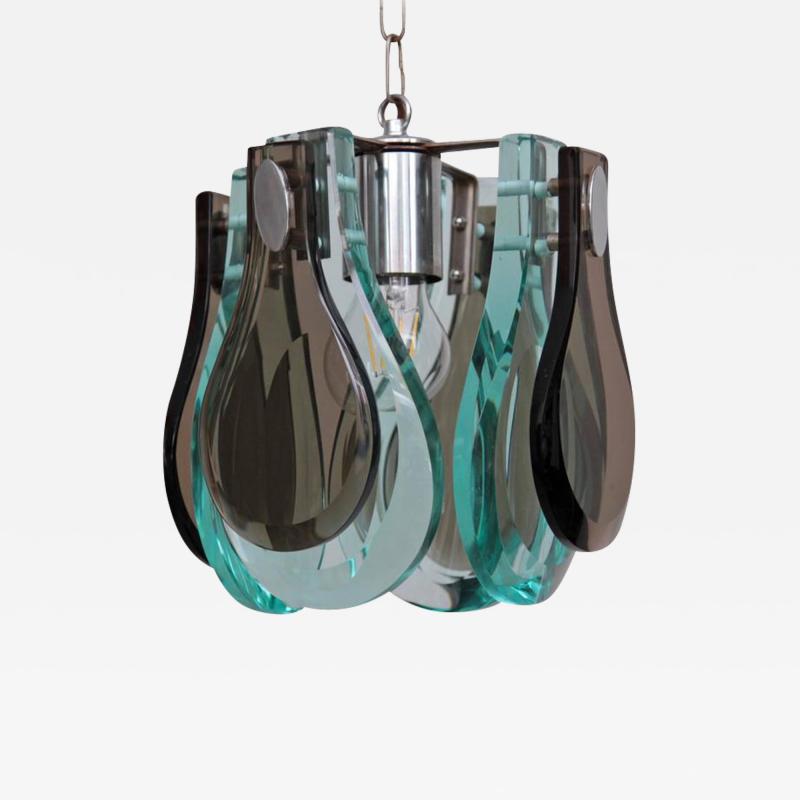 Fontana Arte Fontana Arte Style Pendant Lamp with Murano Glass in Excellent Condition