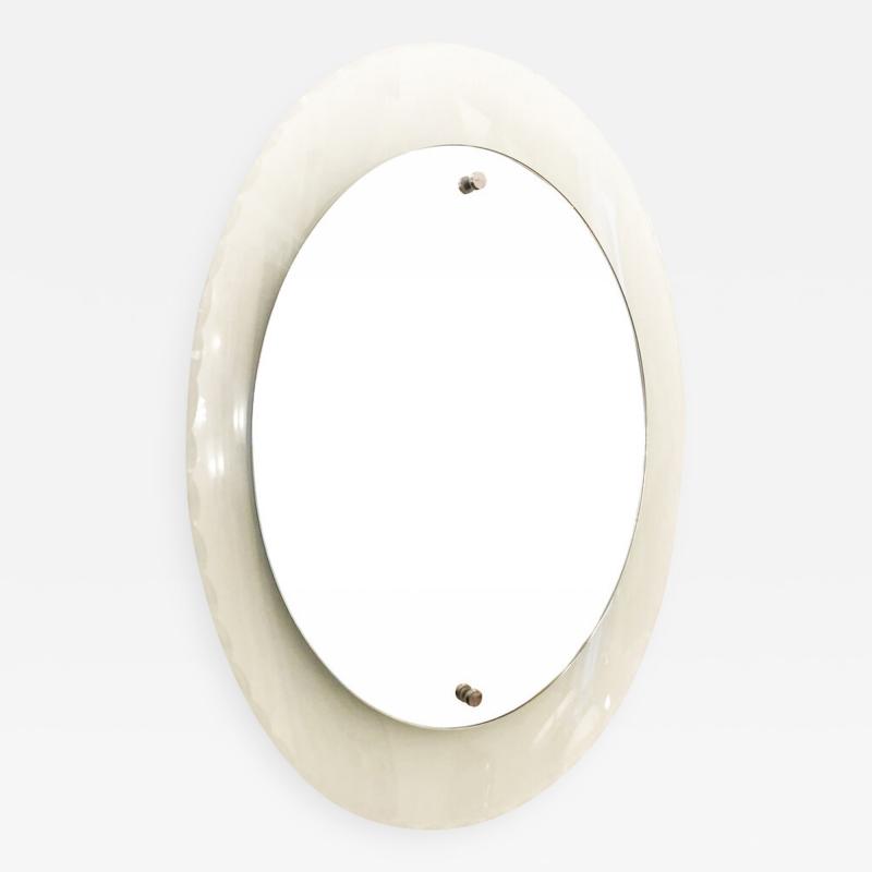 Fontana Arte Oval Fontana Arte Mirror Italy 1950s