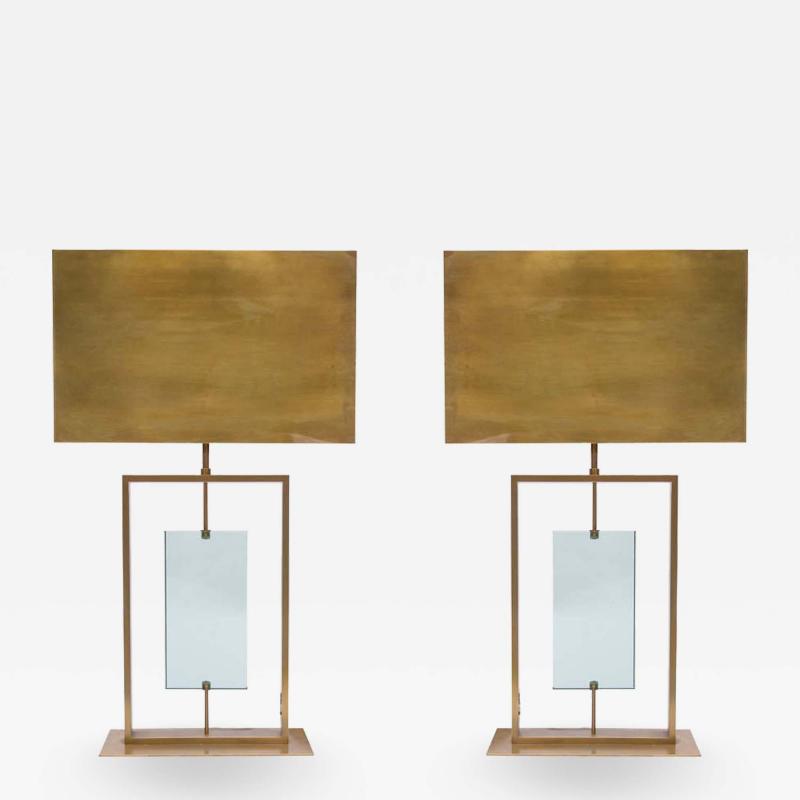 Fontana Arte PAIR OF FONTANA ARTE STYLE DESIGN TABLE LAMP