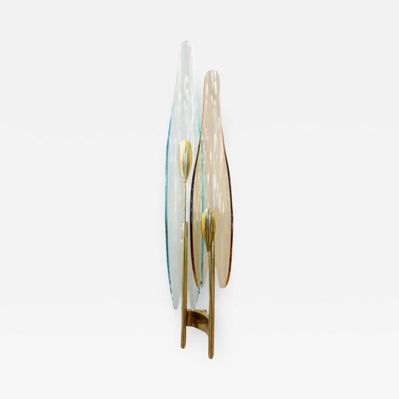 Fontana Arte Single Dalia Sconce by Max Ingrand for Fontana Arte