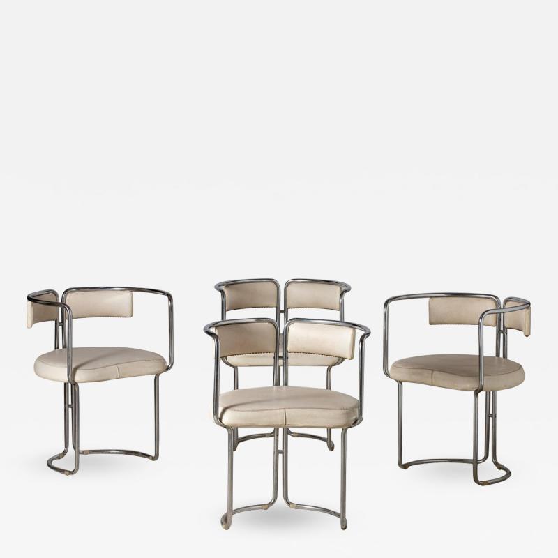 Four dining room armchairs Italy 1970