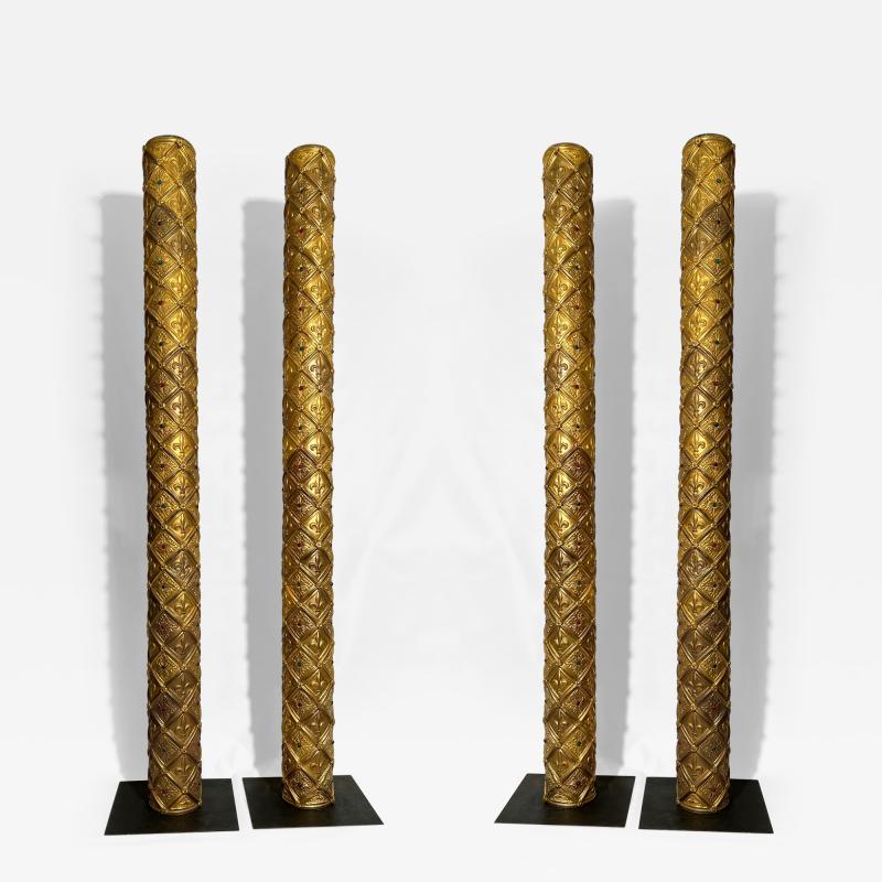 Four ornamental columns France circa 1850