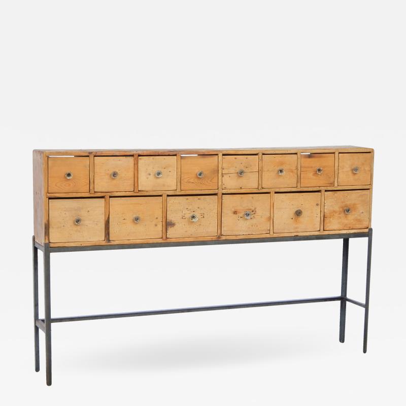 Fourteen Drawer Pine Apothecary