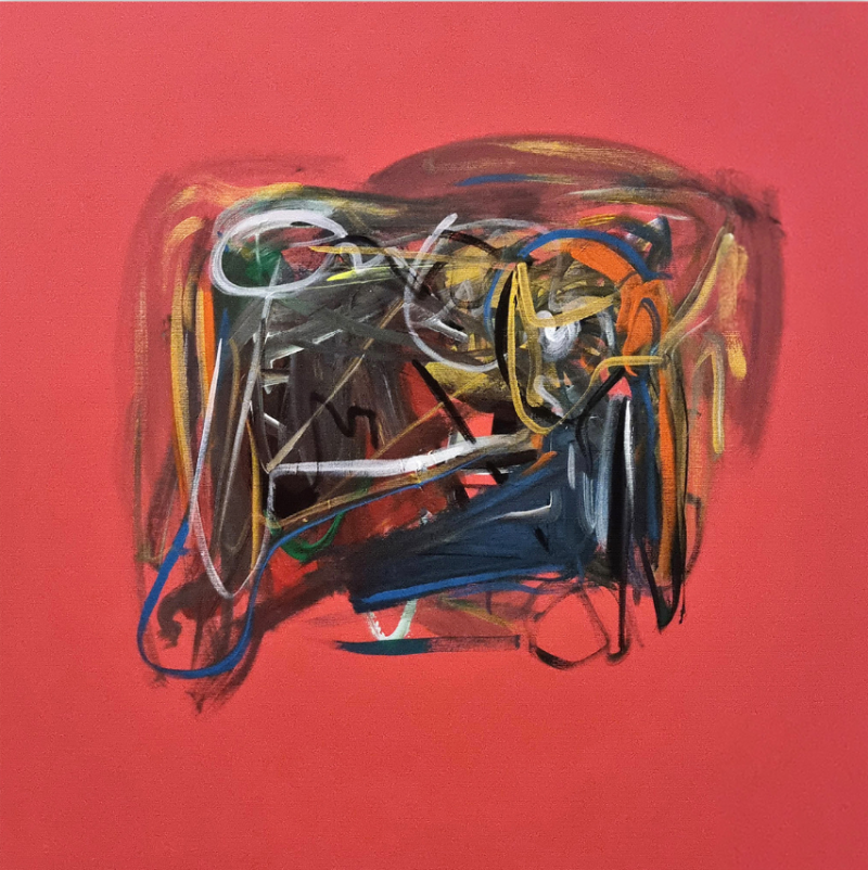 Fr d ric Prat Rose 2 Abstract painting 2024