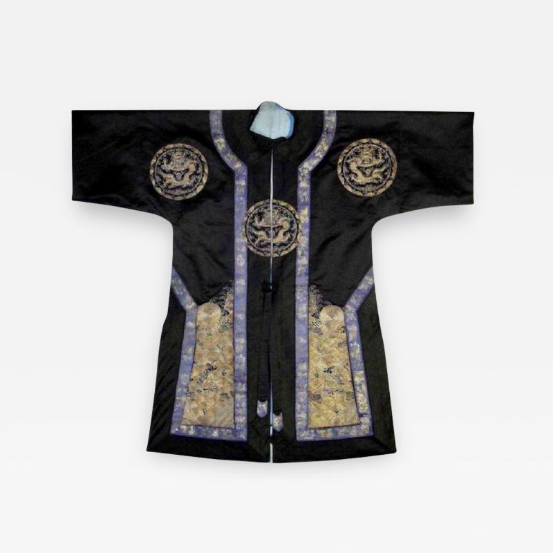 Framed Antique Chinese Imperal Silk Robe