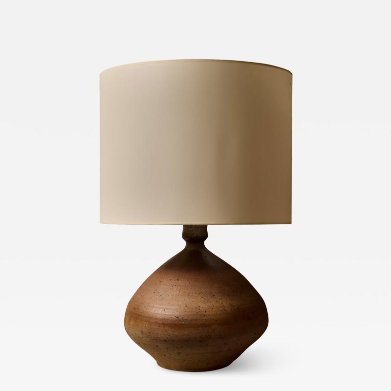 Fran ois Lanus Massive Table Lamp in Different Shades of Terracotta Colour by Fran ois Lanus 