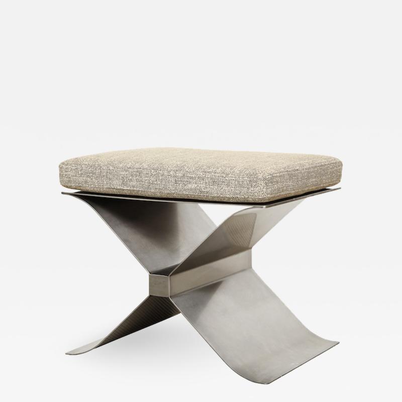 Fran ois Monnet STAINLESS STEEL X STOOL BY FRANCOIS MONNET FOR KAPPA