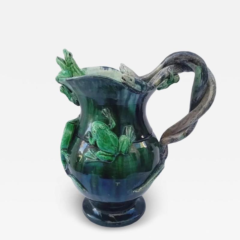 Fran ois Pierre LEGLAS MAURICE Palissy Majolica French high quality jar