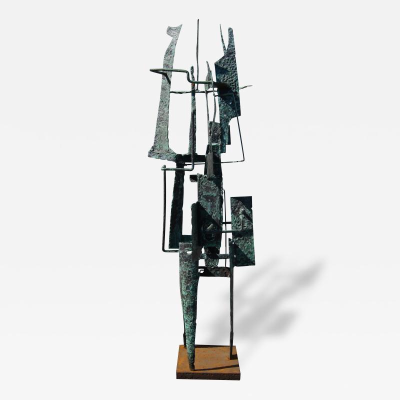 Frances Anderson Brutalist Metal Sculpture by Frances Anderson