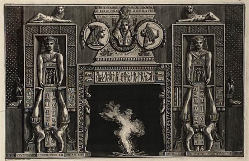 Francesco Piranesi Fireplace Surround 3 Piranesi Engraving Italy Circa 1760