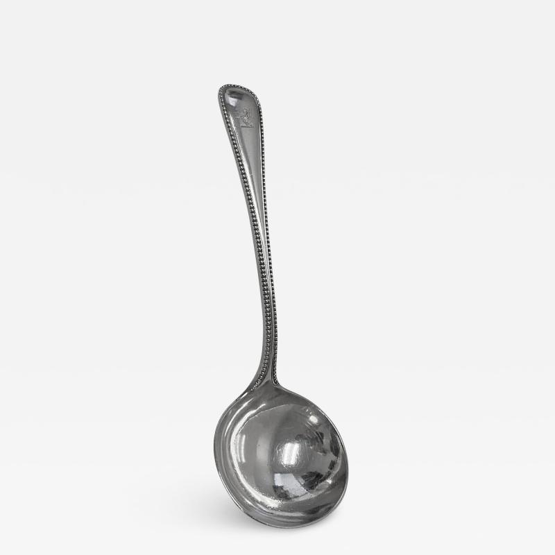 Francis Higgins II Antique Silver Bead pattern Sauce Ladle London 1877 Francis Higgins