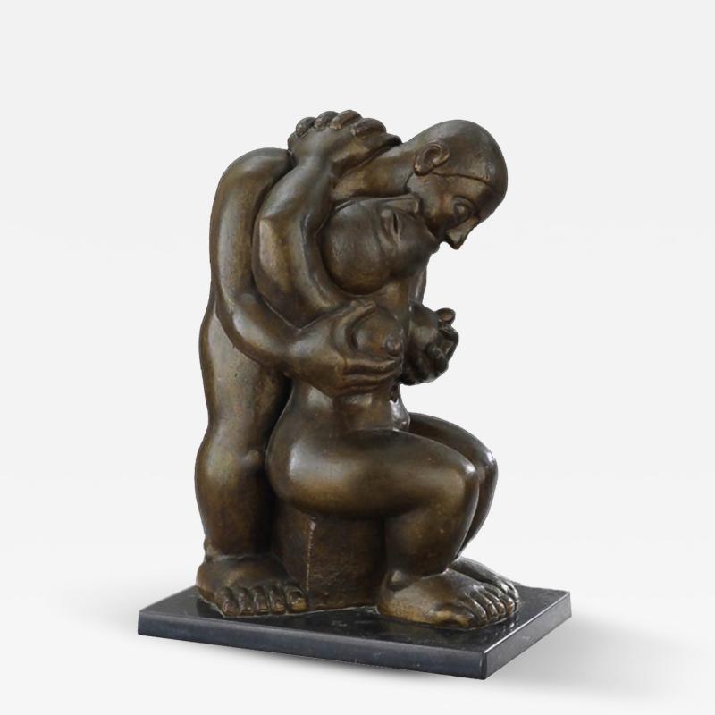 Francisco Arturo Marin Amantes II VII Bronze Sculpture by Francisco Arturo Marin