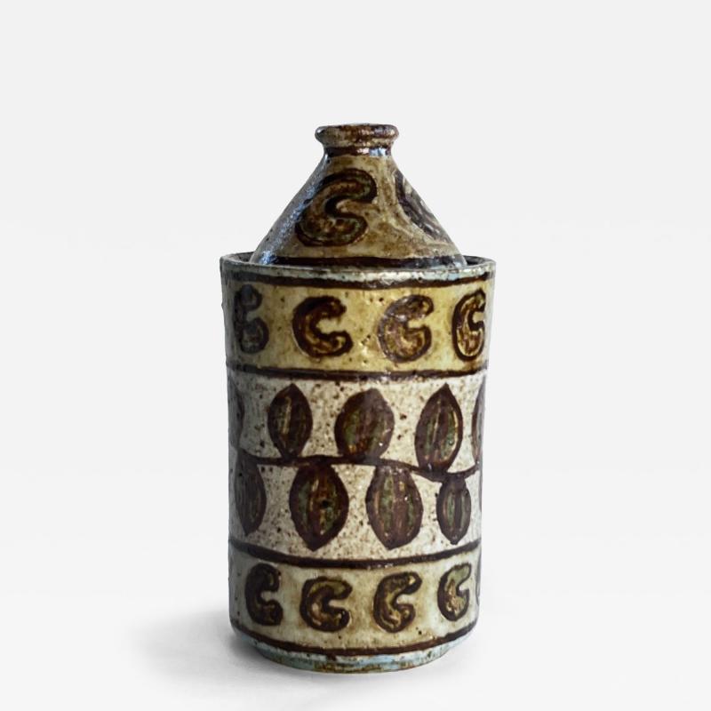 Francisco Brennand Francisco Brennand Covered Vessel with Leaf Motif 1990 s Brazil